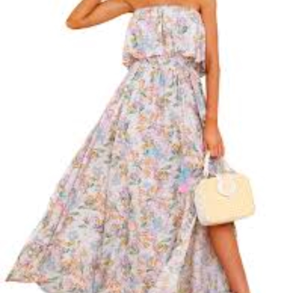 Aakaa M Floral Maxi Dress
